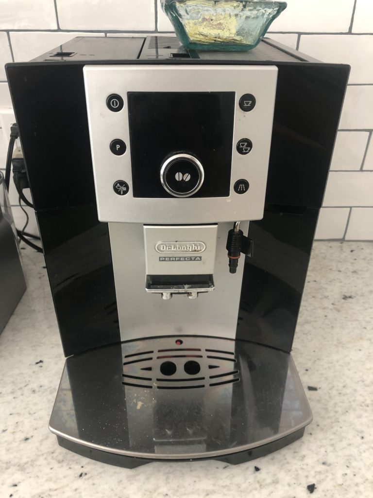 photo of front of espresso machine